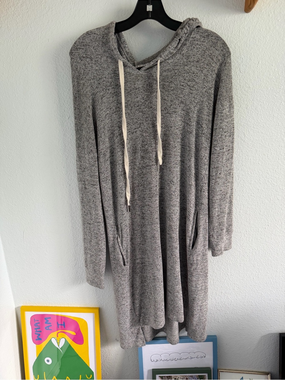 Potter's Pot Heather Gray Hooded Knit Tunic